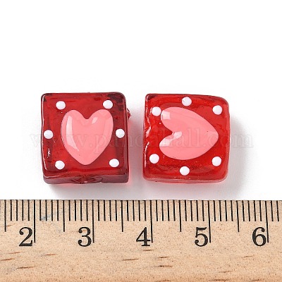 Эмалевые бусины ручной работы в технике лэмпворк LAMP-G147-02F-1