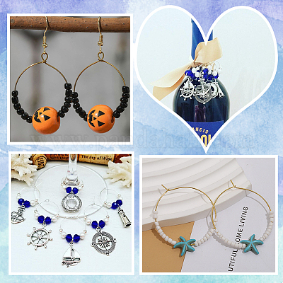 160 шт. 2 цвета 316 хирургическая нержавеющая сталь бокалы кольца подвески STAS-BBC0003-20-1