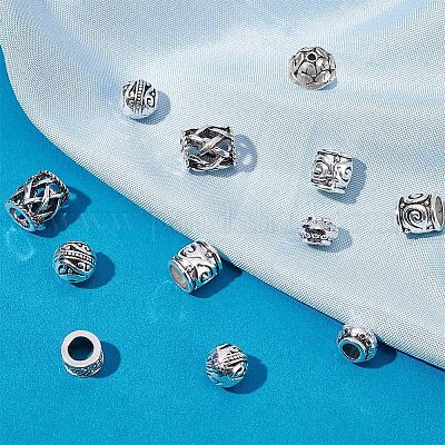 120шт 6 стильные бусины из сплава в тибетском стиле&nbsp;TIBE-NB0001-21-1