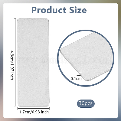 30 шт. кабошоны из нержавеющей стали 304 STAS-OC0001-33-1