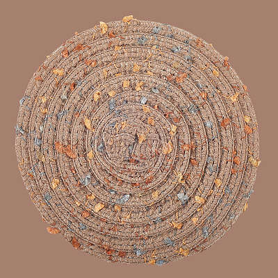 Подставка под стакан из хлопчатобумажной ткани ручной работы AJEW-WH20067-004C-1