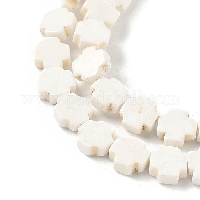 Шестеренка крест натуральный магнезит бусины нити G-N0131-04C-1