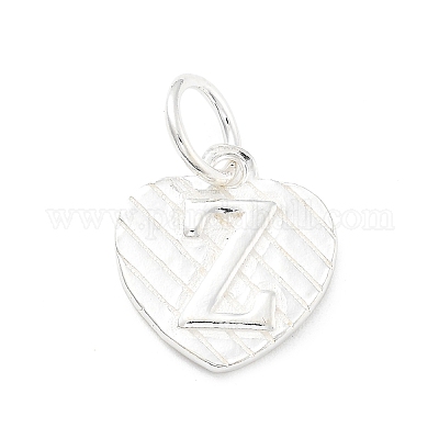 925 серебряное сердце с заглавными буквами STER-S009-13Z-S-1