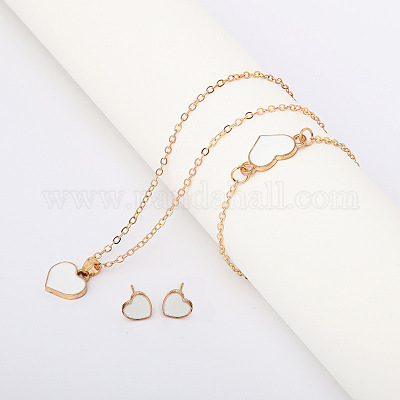 Браслеты из сплава сердечек с эмалью FS-WG7E308-01-1