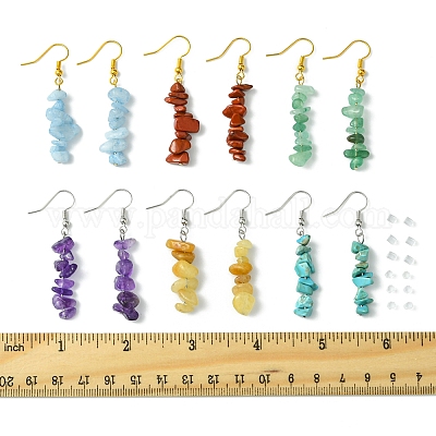 Природные и синтетические Gemstone болтающийся EJEW-FS00056-1