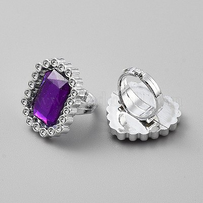 72 шт. детские пластиковые кольца ccb RJEW-WH20001-02-1