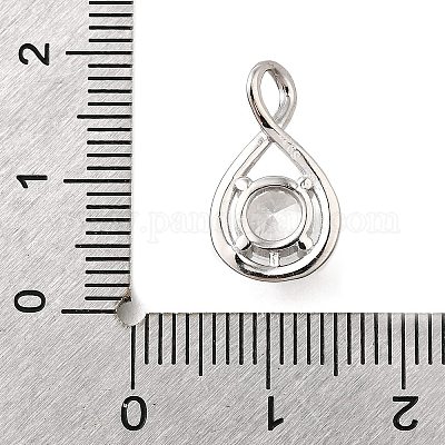 925 подвеска из стерлингового серебра с паве из кубических цирконий STER-V001-03P-04-1