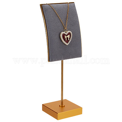 Подставки для сережек из бархата и сплава ODIS-WH0061-69B-1