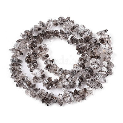 Нити натуральных алмазных бусин херкимер G-T144-A08-01-1