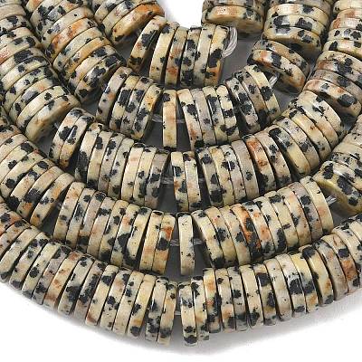 Природные яшмы далматин бисер нитей&nbsp;G-G329-B05-8x1mm-1