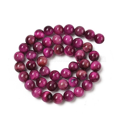 Нити из натуральных бусин тигрового глаза высшего качества G-B133-A02-8MM-05-1