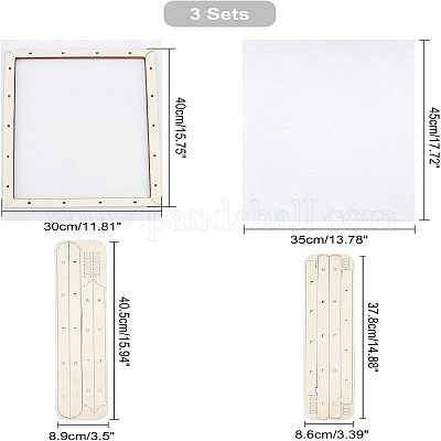 Рамка для изготовления бумаги из липы DIY-WH0308-1