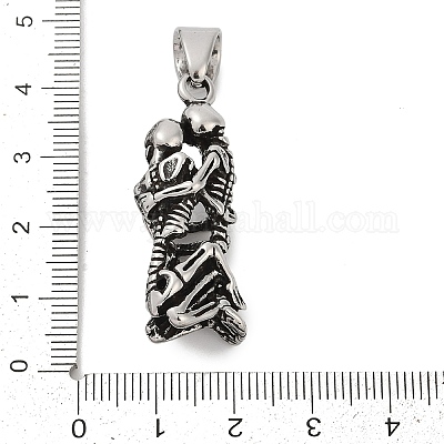 Подвески из хирургической нержавеющей стали 316 с паве из кубического циркония STAS-D304-38AS-1