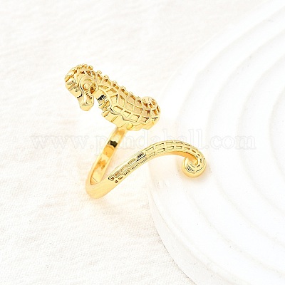 Латунные манжеты для женщин RJEW-F184-08I-G-1