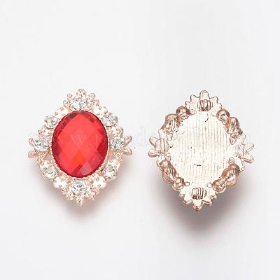 Плоские задние кабошоны из сплава RB-S061-B-1