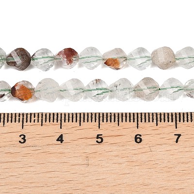 Натуральный зеленый lodolite кварц бисер пряди&nbsp;G-P611-C30-01-1