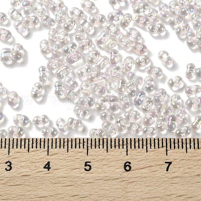 Стеклянный бисер с цветным покрытием ab SEED-L011-06B-03-1