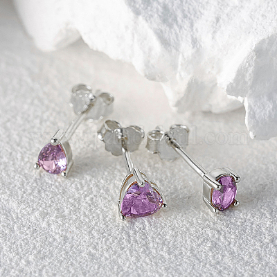 Комплект из 3 серьги-гвоздики из стерлингового серебра s925 в форме капли YO0547-2-1