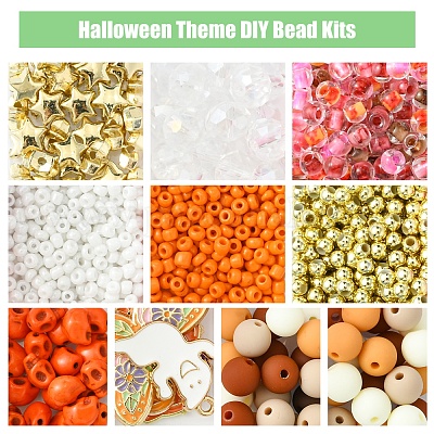 Наборы бусин своими руками на тему Хэллоуина DIY-FS0006-96A-1