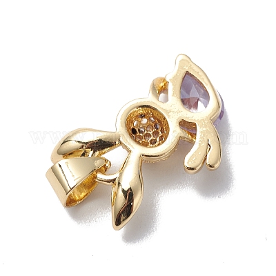 Стойки обшивки латунь кубического циркония подвески KK-E003-36G-01-1