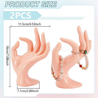 2шт пластиковый манекен для рук RDIS-UN0001-02A-1