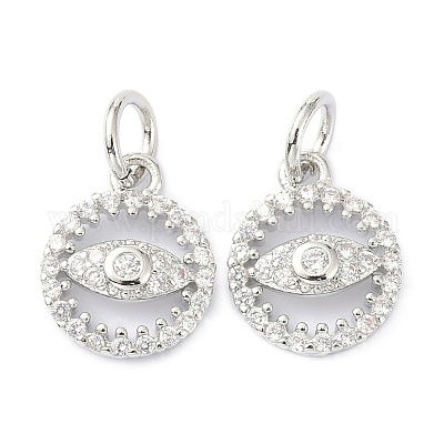 Латунь подвески циркония кубической ZIRC-C022-11P-1