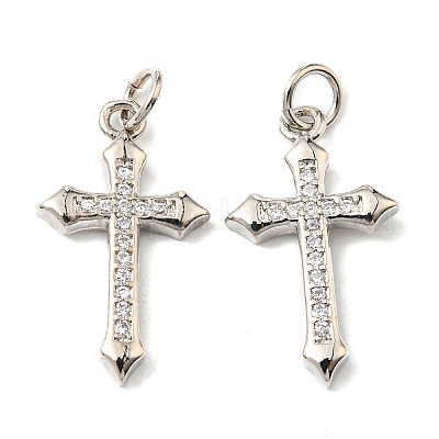 Латунные микро проложить кубического циркония подвески ZIRC-P060-21P-1