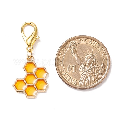 Подвесные украшения из эмали из сплава HJEW-JM00661-01-1