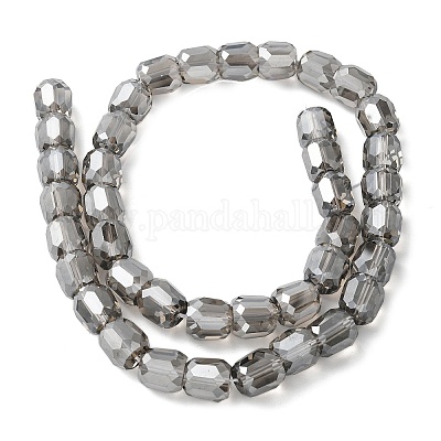 Стеклянные бусины с гальваническим покрытием  EGLA-L045-E-PL01-1