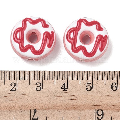 Фарфоровые эмалевые бусины ручной работы PORC-K003-09-1