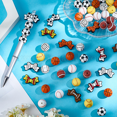 12 стиль силиконовых бусин SIL-PA0001-06-1