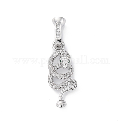 Латунные микро проложить кубического циркония раз за застежками KK-D360-13P-1