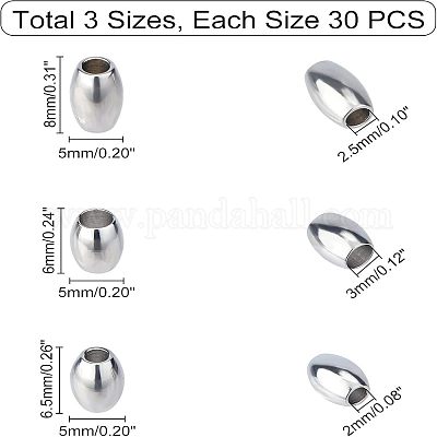 Бусины из нержавеющей стали 304 STAS-UN0018-60P-1