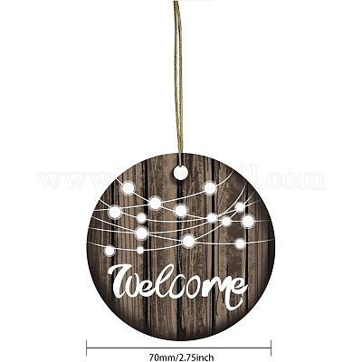 Фарфора ручной работы подвески PORC-WH0005-014-1