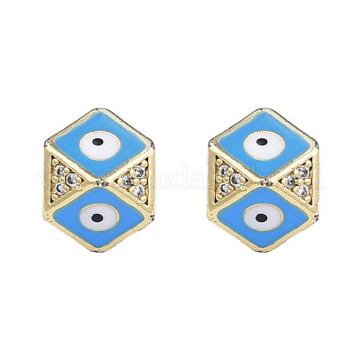 Латунные микропаве из прозрачного кубического циркония KK-N227-91B-1