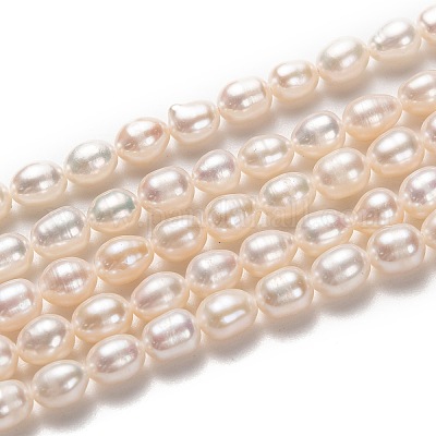 Нити из натурального культивированного пресноводного жемчуга PEAR-L033-66-01-1