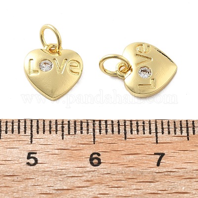 Латунные микро проложить кубического циркония подвески KK-C092-24E-G-1