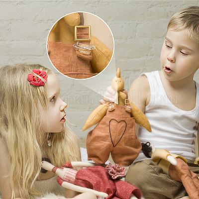 120 шт. 10-цветные прямоугольные пряжки из сплава FIND-FG0002-82-1