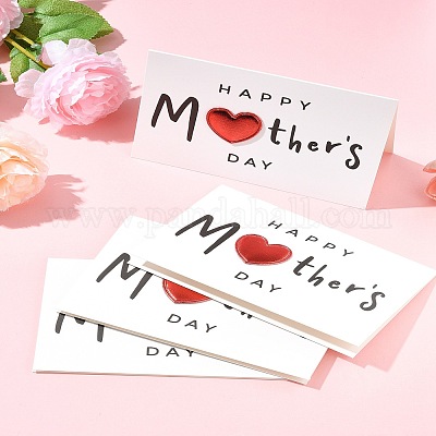 4 шт. поздравительные открытки из крафт-бумаги AJEW-FS0001-30D-1