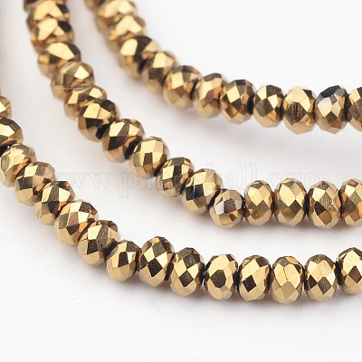 Гальванические стеклянные бусины&nbsp;LS-EGLA-G014-2mm-FP02-1