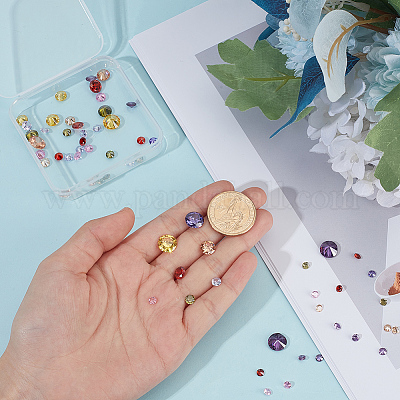 Кабошоны кубического циркония 104шт. ZIRC-PH0001-51-1