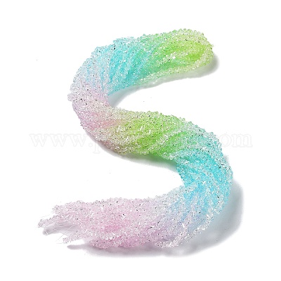 Прозрачные стеклянные бусины GLAA-H023-03J-1