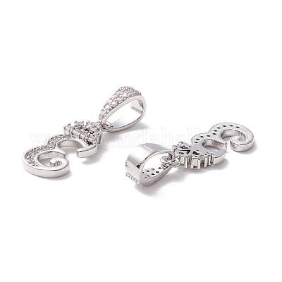 Кулоны из экологически чистой латуни с микропаве и кубическим цирконием KK-K265-01P-E-1