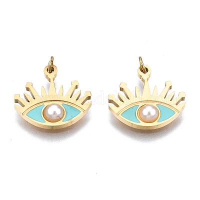 Эмалевые подвески из хирургической нержавеющей стали 316 STAS-S116-382B-G-1