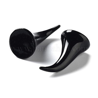 Хэллоуин 3d рога дьявола кабошоны из непрозрачной смолы RESI-F051-A01-1