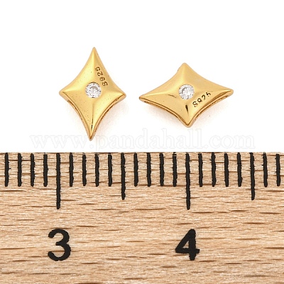 925 подвеска-слайдер из стерлингового серебра с микропаве из прозрачных кубических цирконий STER-P061-02A-G-1