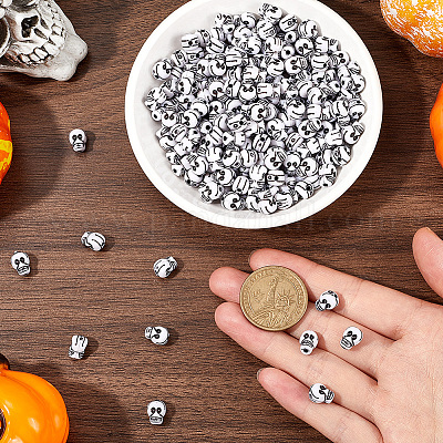 400 шт. бусины из смолы на Хэллоуин FIND-SC0011-65-1