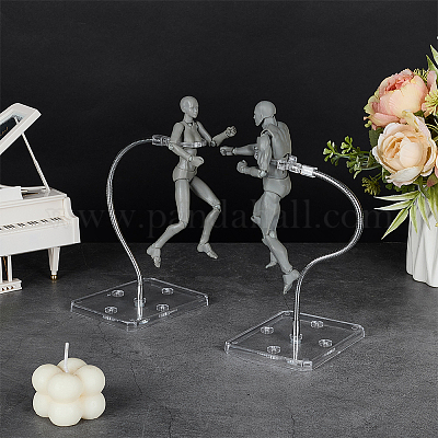 Собранные прямоугольные стойки для демонстрации фигурок из пластика PS с регулируемым железным кронштейном ODIS-WH0100-12D-1