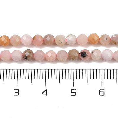 Нити бусин из натурального перуанского розового опала G-D304-02-4mm-1