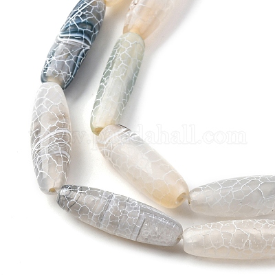 Естественные выветрившиеся агатовые бусины G-P570-C02-01-1